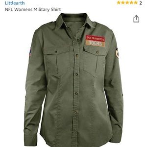 Women’s San Francisco 49ers military shirt. S NWT
